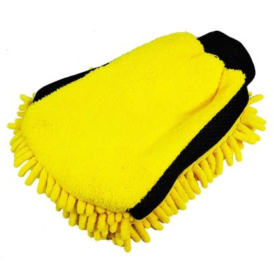 9. RĘKAWICA DO MYCIA AUTA Z SZENILU 2W1 MIKROFIBRA I FRĘDZLE DUNLOP