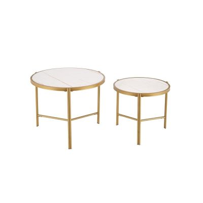 TABLE COFFEE FATIMA D63-48CM WHITE