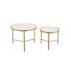 TABLE COFFEE FATIMA D63-48CM WHITE