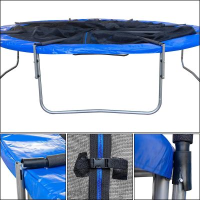 16. TRAMPOLINA BATUTA OGRODOWA SKŁADANA Z SIATKĄ WEWNĘTRZNĄ 12FT 366CM ENERO