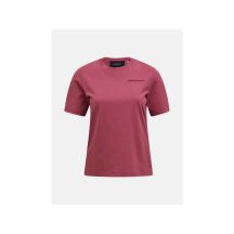 Koszulka damska PEAK PERFORMANCE W Original Small Logo Tee kolor czerwony