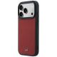 2. Etui Mercedes Leather Mesh with Bow Line MagSafe na iPhone 17 Pro - czerwone