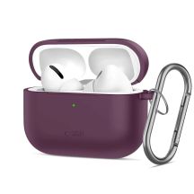 Etui Tech-Protect Silicone Hook na Apple AirPods 3 - burgundowe