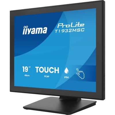 18. iiyama ProLite T1932MSC-B2S monitor komputerowy 48,3 cm (19") 1280 x 1024 px SXGA LED Ekran dotykowy Czarny