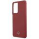 6. Etui Mercedes Silicone Line na Samsung Galaxy S21 Ultra - czerwone