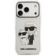 3. Etui Karl Lagerfeld IML NFT Glitter Karl&Choupette na iPhone 18 Pro / 17 Pro - przezroczyste