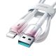 5. Kabel Joyroom S-A42 Crystal-Clear Series 3A USB-A - Lightning 1,2m - biały