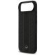 6. Etui Mercedes Leather Laurel Leaves Stripes MagSafe do iPhone 17 Air - czarne