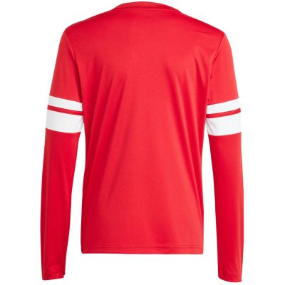 9. Koszulka dla dzieci adidas Squadra 25 Long Sleeve Jersey czerwono-biała JJ0041
