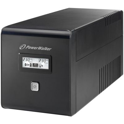 5. POWER WALKER UPS LINE-IN VI 1000 LCD 1000VA, 2X SCHUKO+2X IEC C13, RJ11/45, USB, LCD