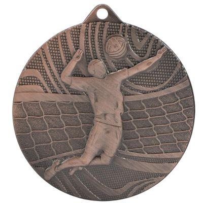 Medal brązowy - piłka siatkowa - medal stalowy
