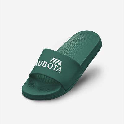 5. Klapki plażowe basenowe basic zielone Kubota