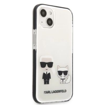 4. Etui Karl Lagerfeld Karl&Choupette na iPhone 13 mini - białe