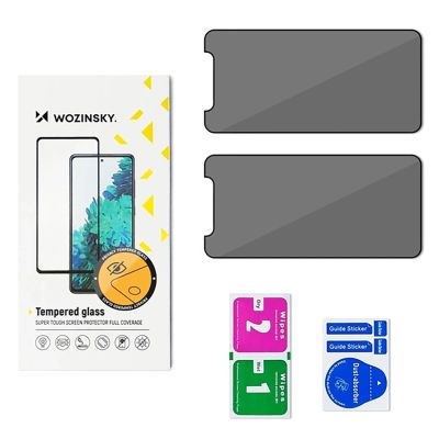 2. Szkło hartowane Wozinsky Privacy Glass przywatyzujące na Xiaomi POCO M7, 2-pak
