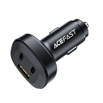 14. Acefast ładowarka samochodowa 66W 2x USB Typ C / USB, PPS, Power Delivery, Quick Charge 4.0, AFC, FCP, SCP czarny (B3 black)