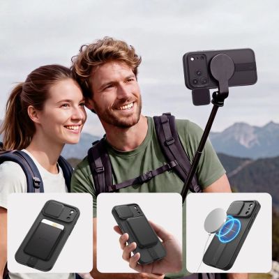 4. Etui Tech-Protect Kevlar Aura MagSafe na iPhone 18 Pro / 17 Pro - czarne matowe