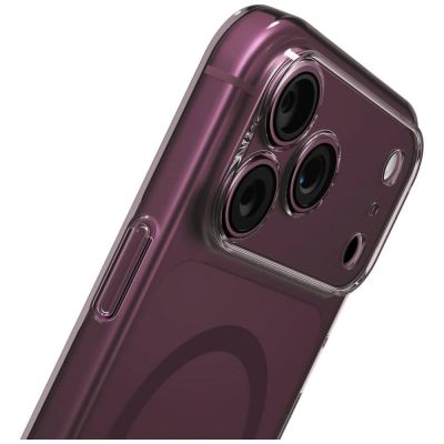 4. Etui UNIQ Airsuit Magclick Charging na iPhone 18 Pro Max / 17 Pro Max - burgundowe