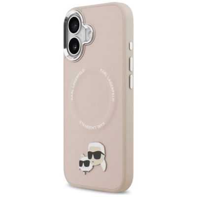 2. Etui Karl Lagerfeld Karl & Choupette Pins MagSafe do iPhone 17 różowe