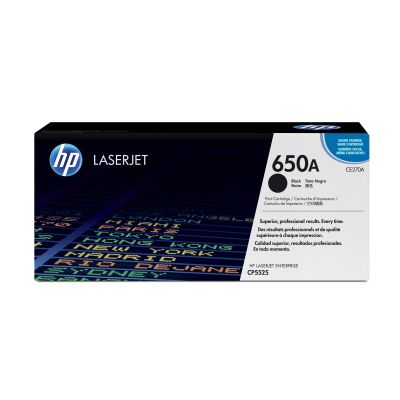 15. HP 650A oryginalny wkład z czarnym tonerem LaserJet