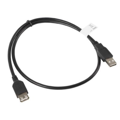 2. Kabel Lanberg CA-USBE-10CC-0007-BK (USB 2.0 M - USB 2.0 F; 0,7m; kolor czarny)