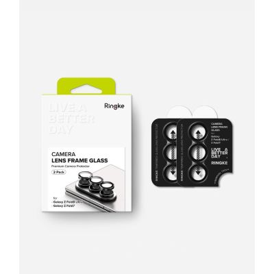 9. Osłona aparatu Ringke Camera Frame Protector 2-Pack na Samsung Galaxy Z Fold 7 / 8 Ultra - czarna