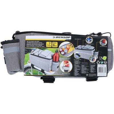 22. TORBA SAKWA TERMICZNA NA ROWER MOCOWANIE NA TYŁ BAGAŻNIK 7L DUNLOP