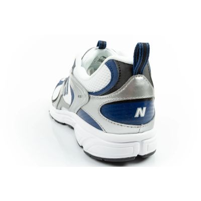 5. New Balance 408  buty sportowe męskie sneakersy modne wygodne białe srebrne