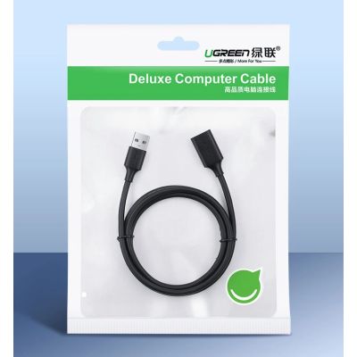 5. Ugreen kabel przewód przedłużacz przejściówka USB 3.0 (żeński) - USB 3.0 (męski) 3 m czarny (US129 30127)