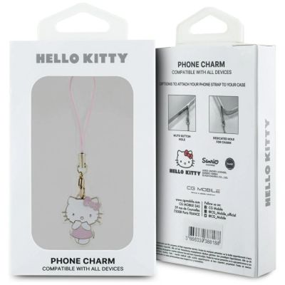 3. Zawieszka Hello Kitty Charm Kitty Cute - różowa