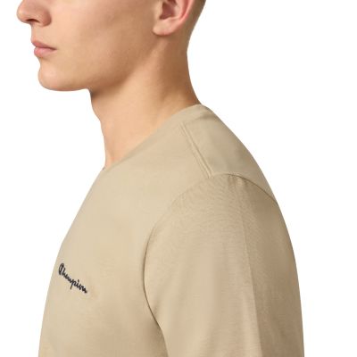 4. Koszulka męska Champion SS Tee beżowa 221798 MS041