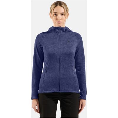 2. Bluza damska Odlo TENCIA Mid layer hoody full zip niebieska
