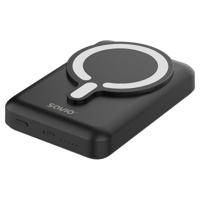 2. SAVIO POWERBANK 10000 MAH MAGNETYCZNY CZARNY BA-12