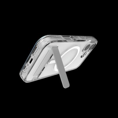 3. Etui ZAGG Crystal Palace Snap KS MagSafe z podstawką na iPhone 17 - przezroczyste