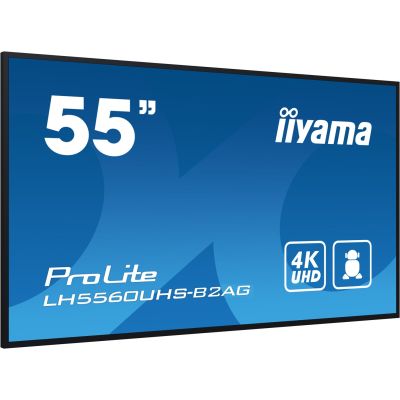 11. Wyświetlacz iiyama 55” profesjonalny Digital Signage 4K UHD z zaaw. opcjami ster. i łącz.