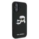 4. Etui Karl Lagerfeld Silicone nauble Heads Print MagSafe na iPhone 16 - czarne