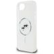 6. Etui Karl Lagerfeld IML Metal Karl & Choupette Heads MagSafe na iPhone 16e - białe