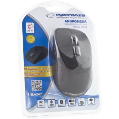 5. Mysz Esperanza Andromeda EM123K (optyczna; 2400 DPI; kolor czarny)