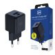 16. Ładowarka sieciowa 3mk Hyper GaN Charger 20W QC4+ PD PPS USB-C USB-A - czarna