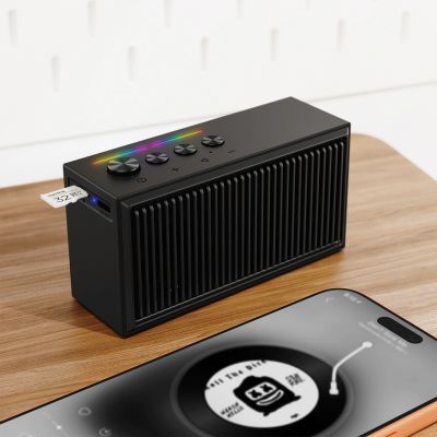 6. Głośnik Bluetooth Acefast K9 Go z trybem stereo i ENC - czarny