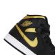 6. Buty do koszykówki Air Jordan 1 Mid (GS) Black/Metallic Gold - DQ8426-071