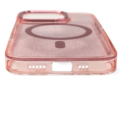 4. Etui Glitter Case na Samsung Galaxy S26 Ultra kompatybilne z MagSafe - różowe