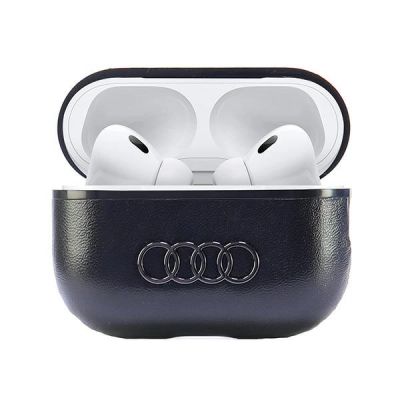 2. Etui Audi Leather Big Logo na AirPods Pro 2 - czarne