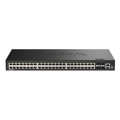 D-Link DGS-1530-52/E przełącznik sieciowy Zarządzany L2 Gigabit Ethernet (10/100/1000) Czarny