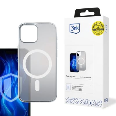 12. Etui 3mk Frosty MagCase White na Apple iPhone 15 Plus - białe