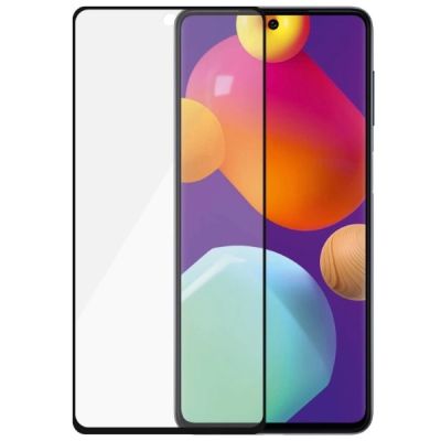 4. Szkło hartowane PanzerGlass E2E Regular na Samsung Galaxy M53 - z czarną ramką