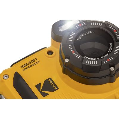 6. Kodak Pixpro WPZ2 Digitalkamera, wasserdicht bis 15m, sto?fest, gelb