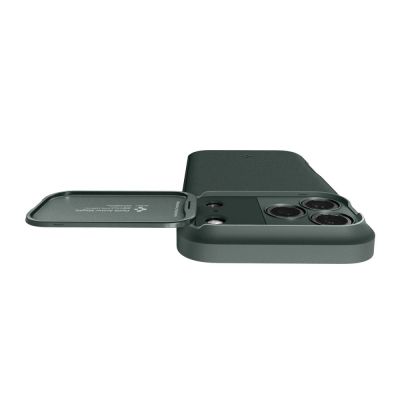 11. Etui Spigen Optik Armor MagSafe na iPhone 17 Pro - zielone