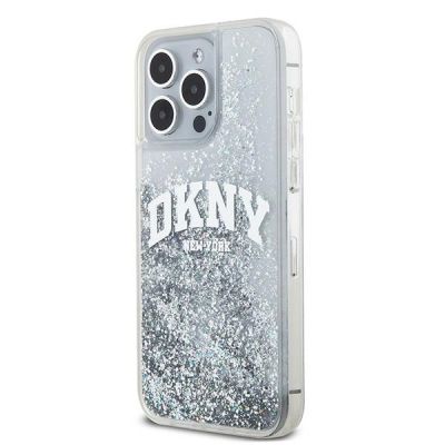2. Etui DKNY Liquid Glitter Big Logo na iPhone 15 Pro Max - białe