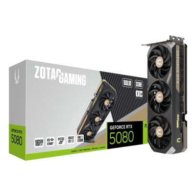 7. Karta graficzna ZOTAC GAMING GeForce RTX 5080 SOLID Core OC 16GB