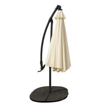Extralink Black Forest Garden Umbrella with Side Panels, Large 3m Beige Cantilever Parasolowy do patio ze wspornikiem Sześciokąt Beżowy, Czarny